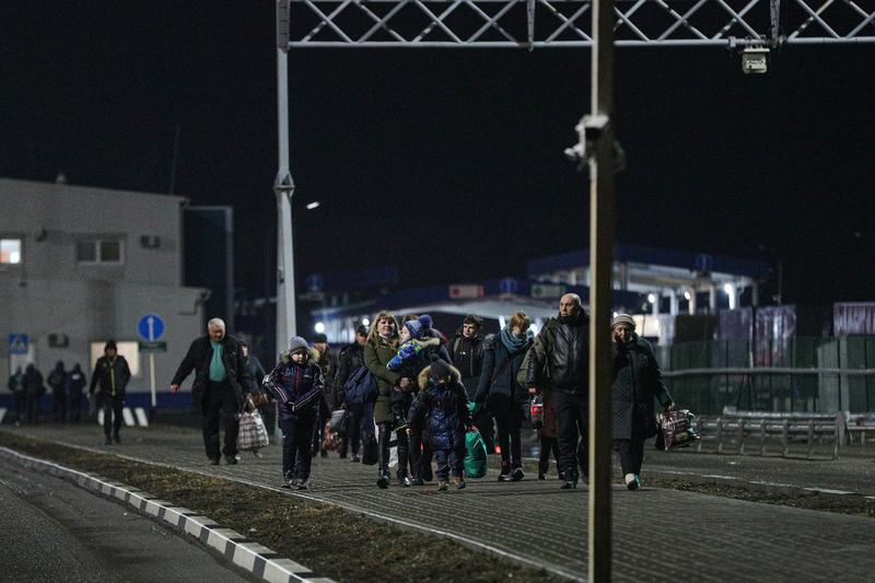 Evacuatii din Donbas ajung in Rusia, Foto: Erik Romanenko/ TASS / Profimedia Images