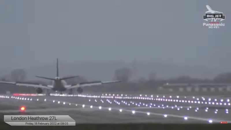Avion aterizand la Londra, Foto: Captura YouTube