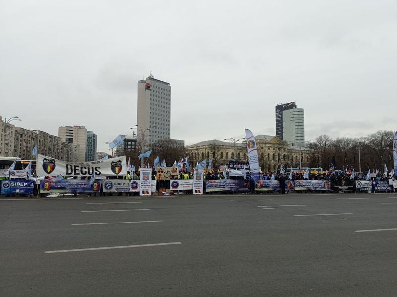 Protest politisti, Foto: Hotnews