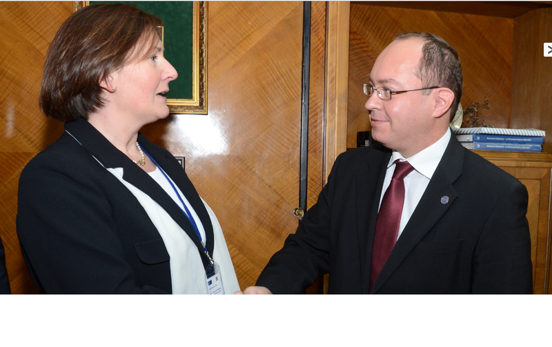 Francesca Tardioli și Bogdan Aurescu, Foto: MAE