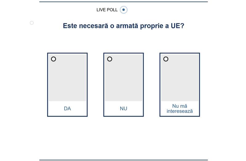 Sondaj armata UE - Referendum TVR, Foto: Hotnews