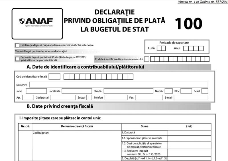 Declaratia 100, Foto: Monitorul Oficial