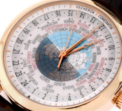 Ceas Vacheron Constantin Patrimony Traditionnelle World Time, din aur roz, de mână, bărbătesc, Foto: Artmark