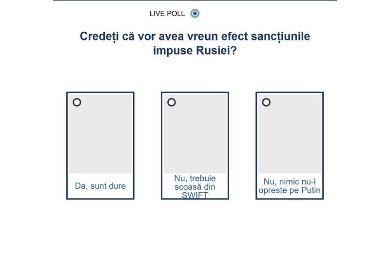 Sondaj sanctiuni Rusia, Foto: Hotnews