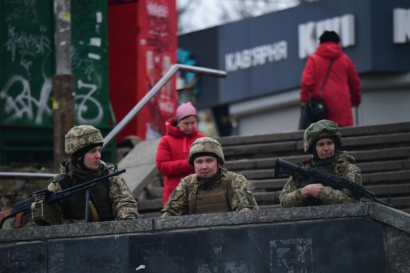 Soldați ucraineni, pe străzile din Kiev, Foto: Andy Stenning / MirrorPix / Profimedia Images