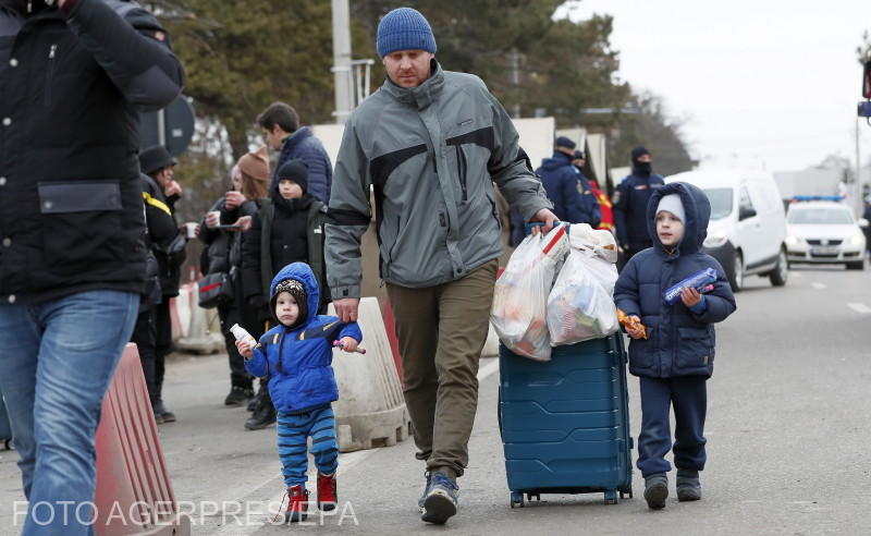 Refugiati ucraineni in vama Siret, sambata (2), Foto: Agerpres