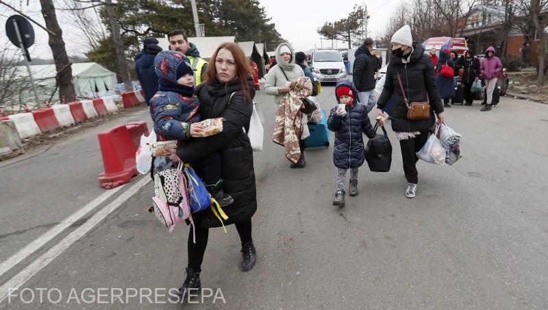 Refugiati ucraineni in vama Siret, Foto: Agerpres