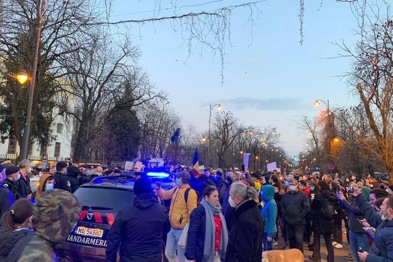 Protest la Ambasada Rusiei la Bucuresti, Foto: Carina Hera