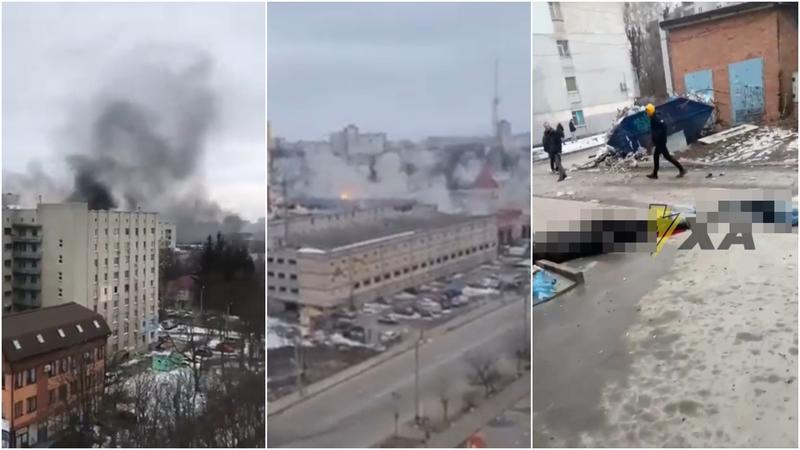 Bombardamente puternice in Harkiv, Foto: Colaj foto