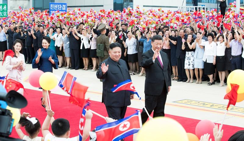 Kim Jong-un alaturi de Xi Jinping si Ri Sol-ju, Foto: Xinhua / Eyevine / Profimedia