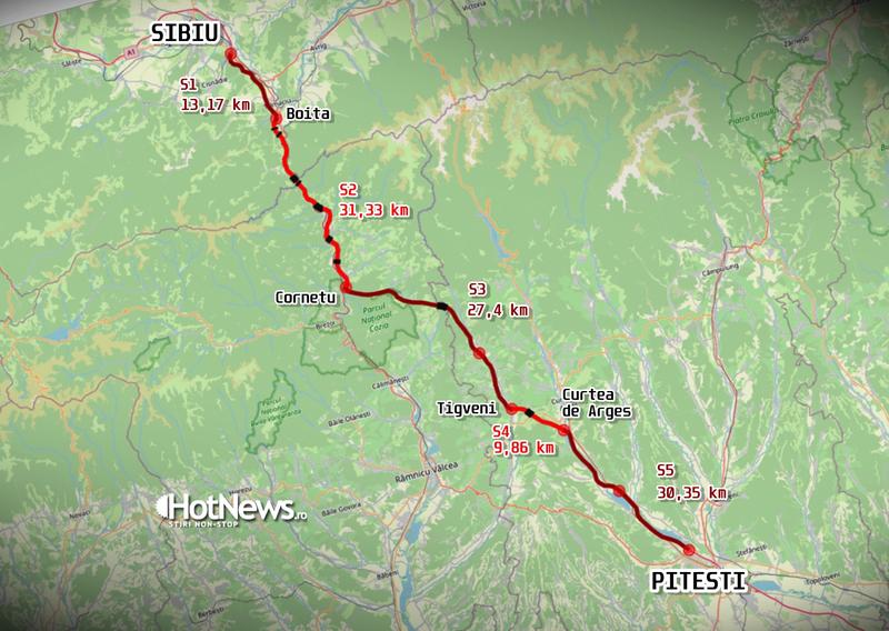 A1 Sibiu - Pitesti - sectiunile autostrazii, Foto: Hotnews