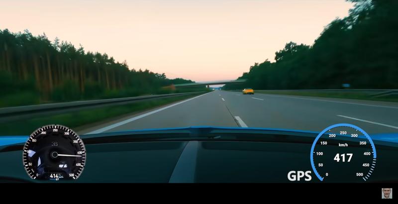 Cu 417/h pe autostrada, Foto: Captura YouTube