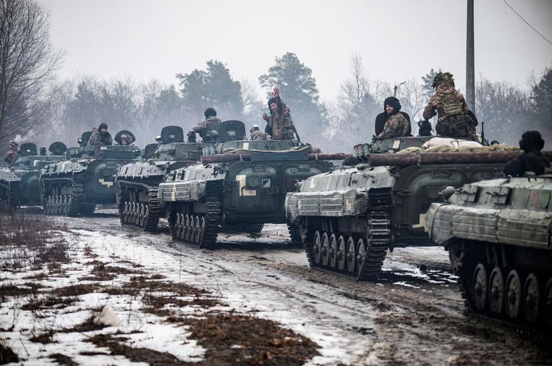 Convoi de tancuri ucrainene, Foto: Profimedia Images