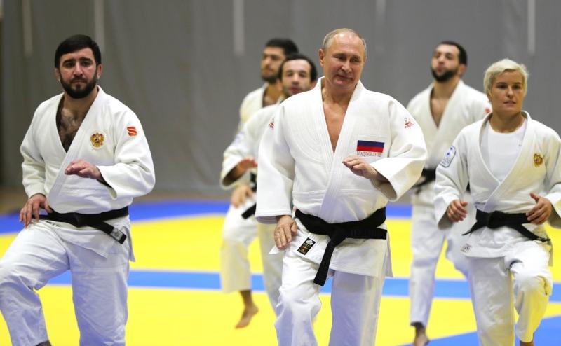 Putin și centura neagră la taekwondo, Foto: kremlin.ru