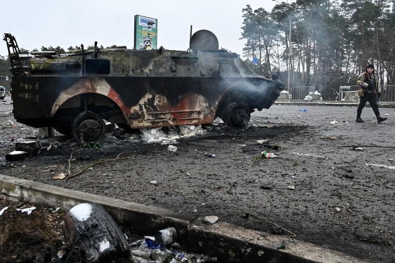 Urmele unei lupte în Kiev - orașul se pregătește de noi atacuri, Foto: Genya Savilov / AFP / Profimedia Images