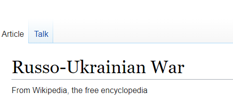 Wikipedia - Razboiul ruso-ucrainean, Foto: Wikipedia