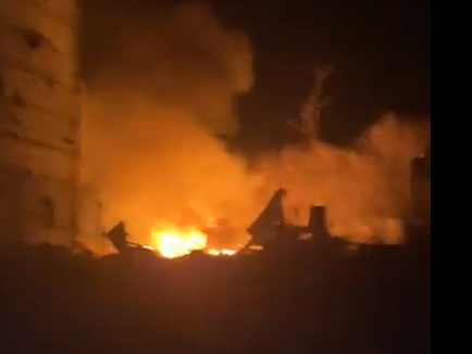 O explozie puternică a avut la Bila Țerkva, Foto: Captura video