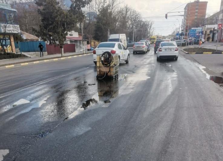 Rezervorul rasturnat, Foto: ISU Galati