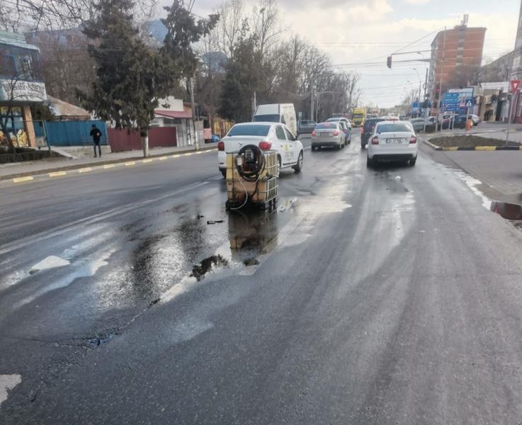 Rezervorul rasturnat, Foto: ISU Galati