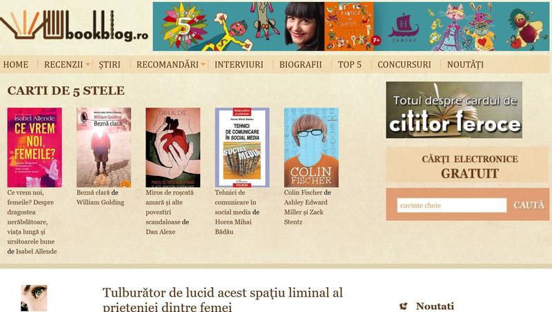 Bookblog.ro, Foto: Hotnews
