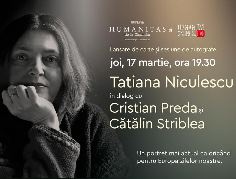 Tatiana Niculescu lansare, Foto: Humanitas