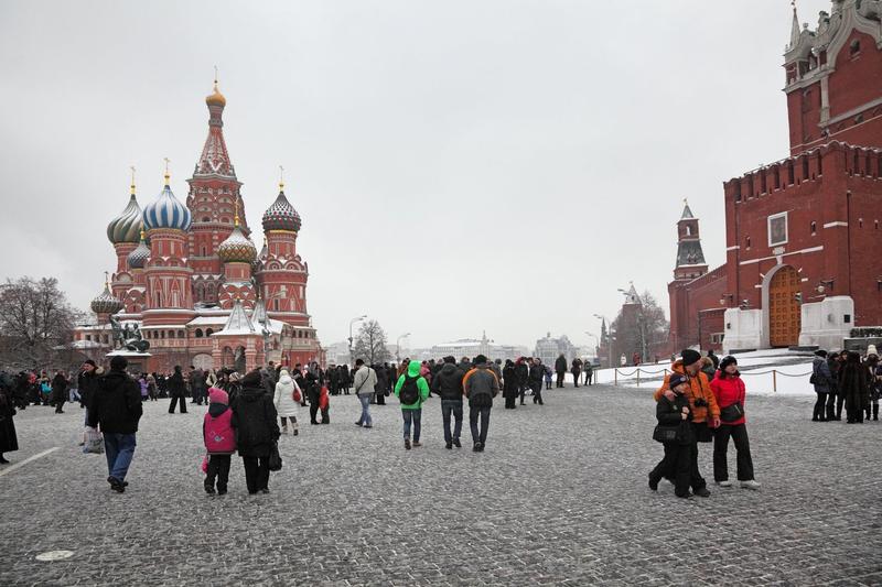 Oameni în Piața Roșie din Moscova, Foto: Anatoly Vartanov / Alamy / Profimedia Images