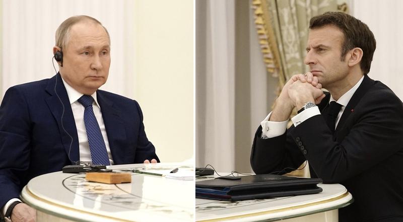 Vladimir Putin si Emmanuel Macron, Foto: EyePress News / Shutterstock Editorial / Profimedia Images