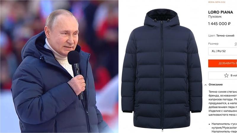 Vladimir Putin si geaca Loro Piana, Foto: Colaj foto