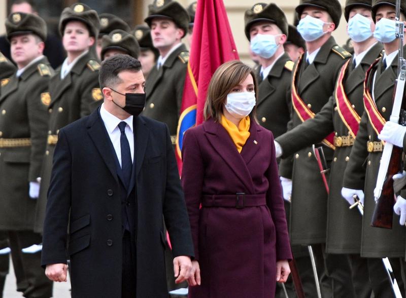 Maia Sandu si Volodimir Zelenski, Foto: Handout / AFP / Profimedia