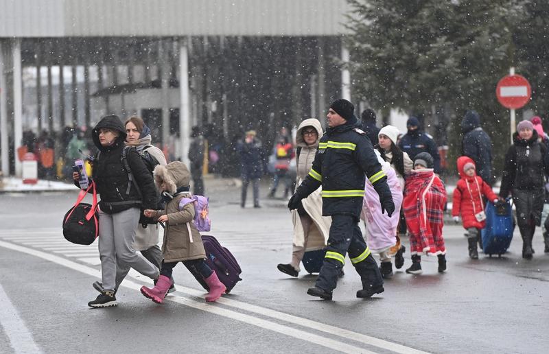 Refugiați ucraineni în România, Foto: Daniel MIHAILESCU / AFP / Profimedia