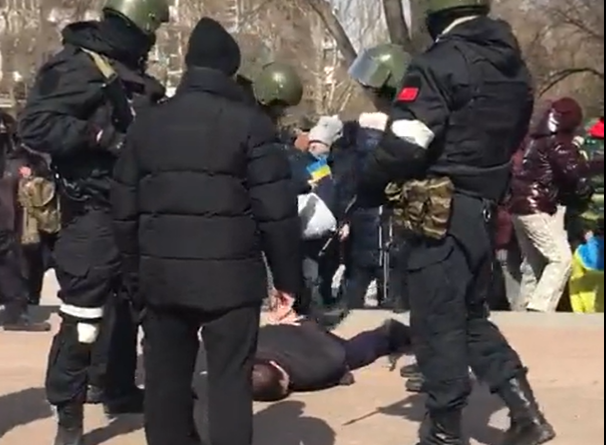 Manifestari impotriva razboiului in Ucraina, Foto: Captura video