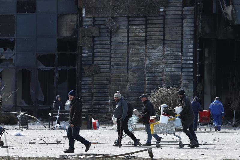 Orașul Mariupol, după bombardamentele rusești, Foto: Mikhail Tereshchenko / TASS / Profimedia