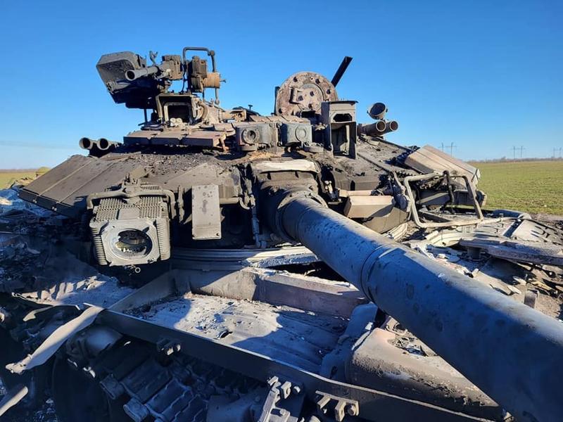 Tanc modern T90 rusesc, distrus de ucraineni, Foto: Armata ucraineana