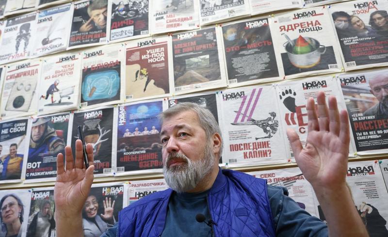 Dmitri Muratov, redactorul-sef al Novaya Gazeta, Foto: Valery Sharifulin / TASS / Profimedia Images