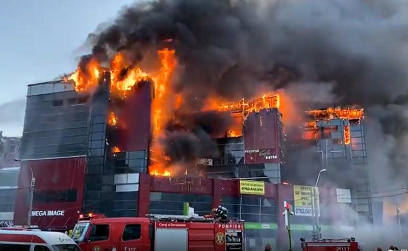 Incendiu la magazinul Prosper, Foto: Captura Facebook