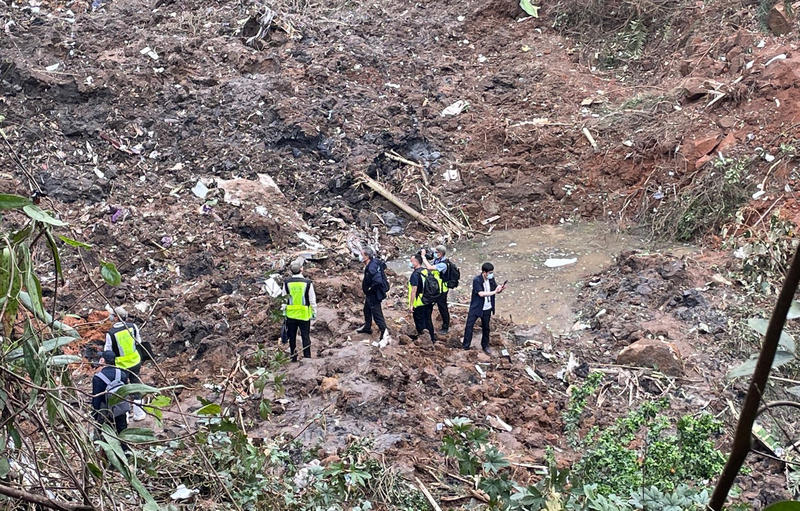 Locul prabusirii zborului China Eastern Airlines MU5735, Foto: Zhou Hua / Xinhua News / Profimedia Images