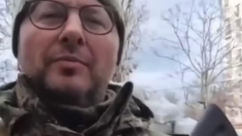 Un soldat ucrainean a trimis un mesaj de mulţumire adresat României, Foto: Captura Digi 24