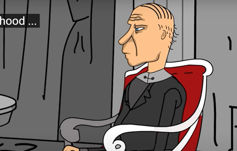 desen animat rusesc il face pe Putin monstru, Foto: Captura YouTube