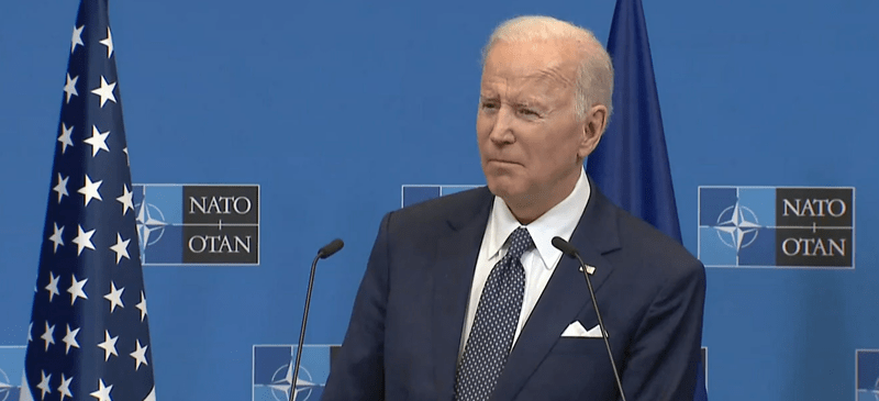 Joe Biden la sediul NATO, Foto: Captura video
