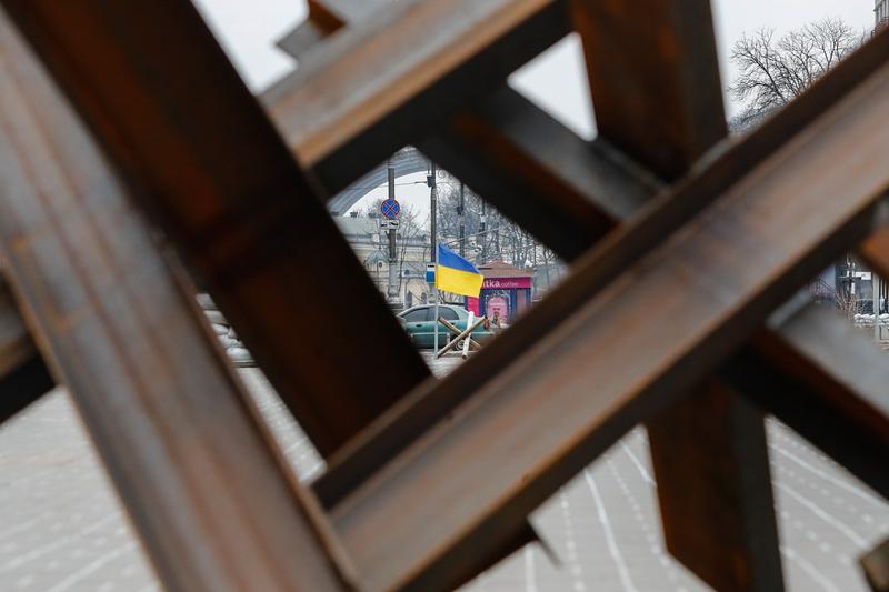 Post militar ucrainean în Kiev, Foto: Daniel Ceng Shou-Yi / SplashNews.com/ Profimedia