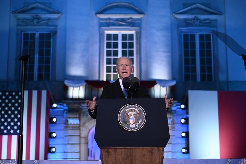 Joe Biden, discurs în Polonia, Foto: Brendan Smialowski / AFP / Profimedia