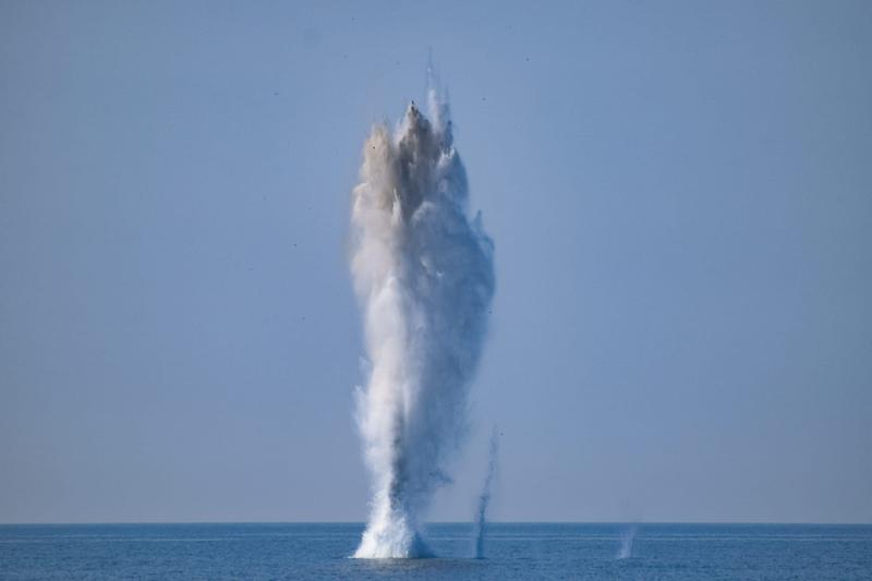 Explozia unei mine, Foto: Fortele Navale Romane