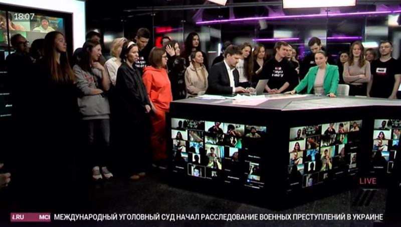 ultima emisiune a TV Rain, ultimul post independent de televiziune din Rusia, Foto: Captura