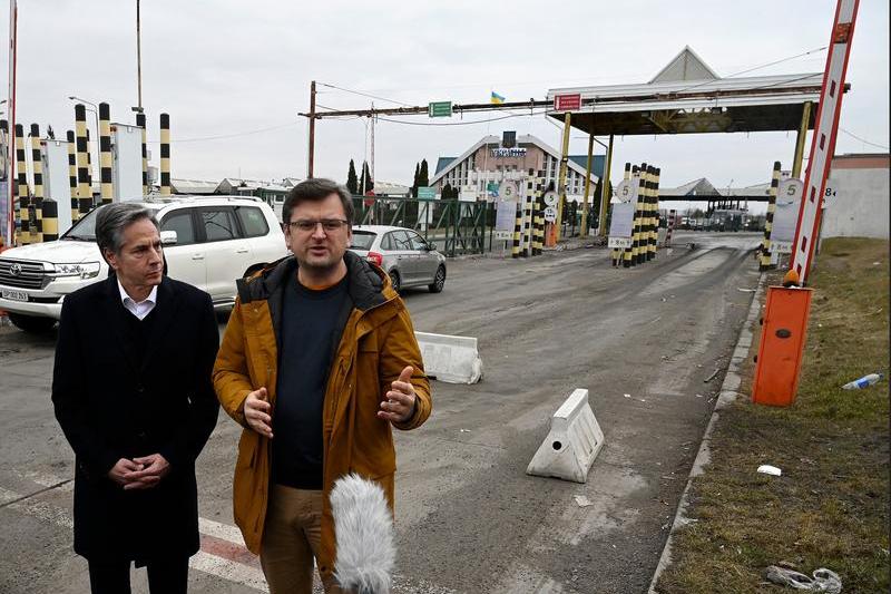 Dmytro Kuleba si Antony Blinken, Foto: Olivier DOULIERY / AFP / Profimedia