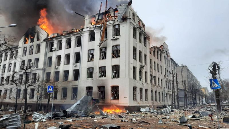 Cladire bombardata in Harkiv, Foto: AFP / AFP / Profimedia