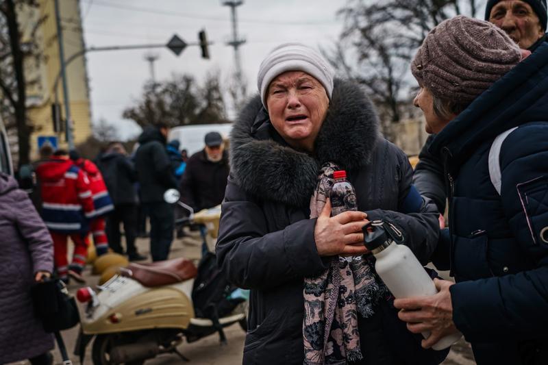 Civili ucraineni evacuati din Irpin, Foto: MARCUS YAM/LOS ANGELES TIMES / Shutterstock Editorial / Profimedia