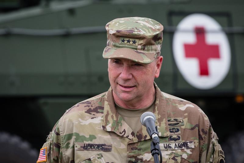 Generalul in rezerva Ben Hodges, fost comandant al armatei SUA in Europa, Foto: Wojtek RADWANSKI / AFP / Profimedia