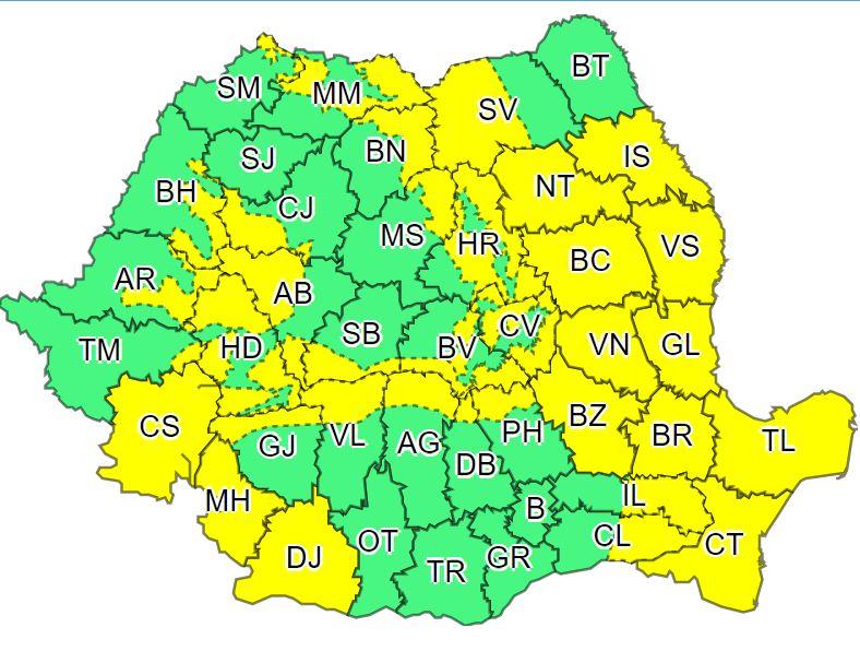 Avertizări meteo, Foto: ANM