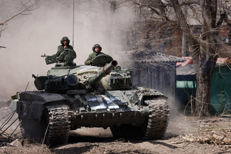 Tanc rusesc in Mariupol, Foto: Sergei Bobylev / TASS / Profimedia