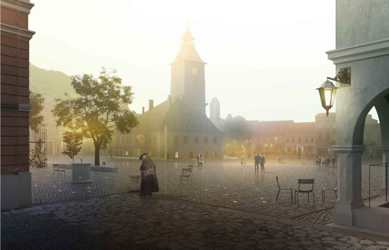 Reamenajare Piața Sfatului 3, Foto: Primaria Brasov